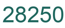 Número 28250 imagen verde