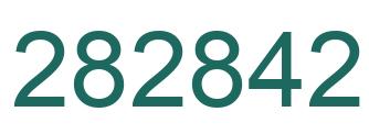 Number 282842 green image