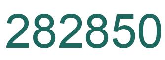 Number 282850 green image