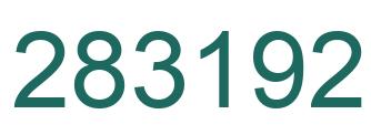 Number 283192 green image