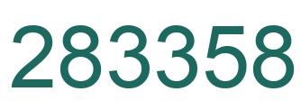 Number 283358 green image