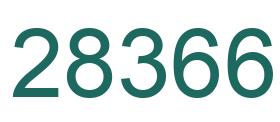 Number 28366 green image