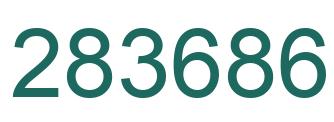 Number 283686 green image