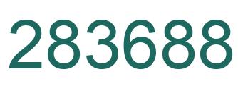 Number 283688 green image