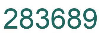 Número 283689 imagen verde