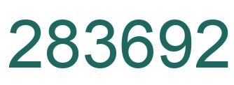 Number 283692 green image