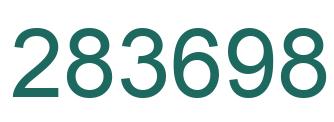 Número 283698 imagen verde