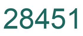 Número 28451 imagen verde