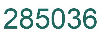 Number 285036 green image