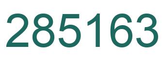 Number 285163 green image
