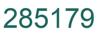 Number 285179 green image