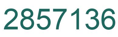 Número 2857136 imagen verde