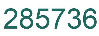 Número 285736 imagen verde