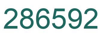 Number 286592 green image