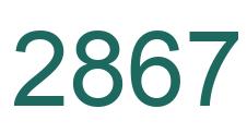 Número 2867 imagen verde