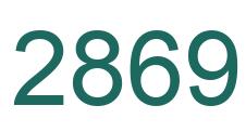 Número 2869 imagen verde