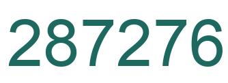 Número 287276 imagen verde