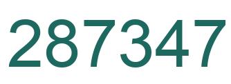Número 287347 imagen verde