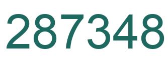 Número 287348 imagen verde