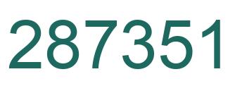 Número 287351 imagen verde