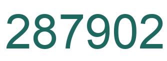 Number 287902 green image