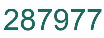 Número 287977 imagen verde