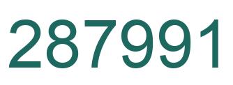 Número 287991 imagen verde