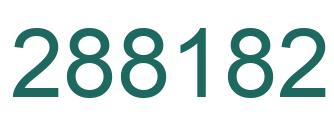 Number 288182 green image