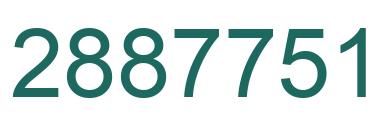Number 2887751 green image