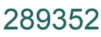 Number 289352 green image