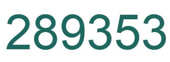 Number 289353 green image