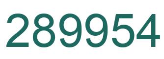 Número 289954 imagen verde