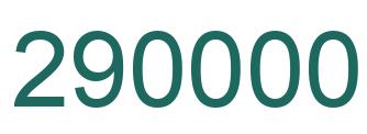 Number 290000 green image