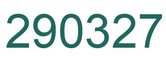Número 290327 imagen verde