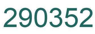 Number 290352 green image