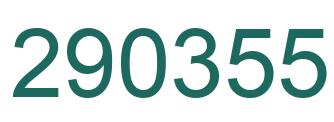 Number 290355 green image