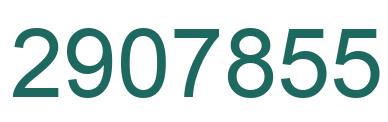 Number 2907855 green image