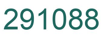 Number 291088 green image