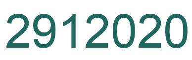 Number 2912020 green image