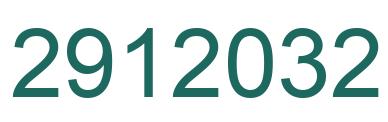 Number 2912032 green image