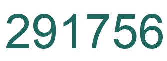 Número 291756 imagen verde