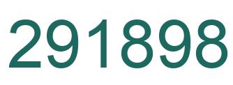 Number 291898 green image