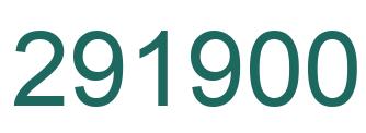 Number 291900 green image