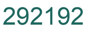 Number 292192 green image