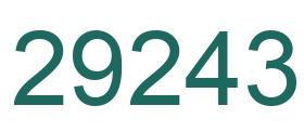 Número 29243 imagen verde