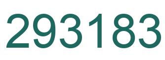 Number 293183 green image