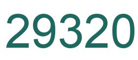 Number 29320 green image