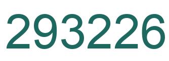 Number 293226 green image