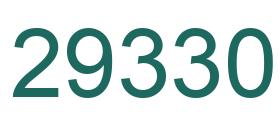 Number 29330 green image