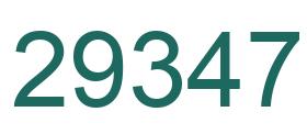 Number 29347 green image